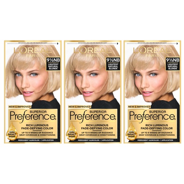 L'Oreal Paris Superior Preference Luminous Fade-Defying Permanent Hair Color, Hair