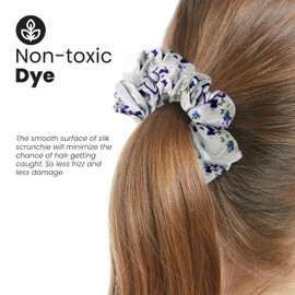 cute design scrunchies for all hair type elastic hair band great for ponytails XL srcunchies set these soft hair ties is great for every occasion (butterfly)