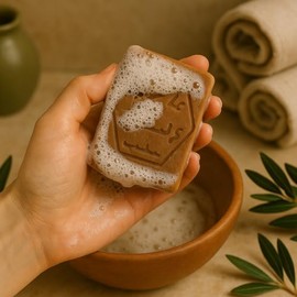 Paquete de 2 jabones naturales de Alepo: incluye dos barras de 6,7 oz (190 g) elaboradas con un 25% de aceite de laurel y un 75% de aceite de oliva pa