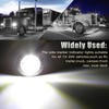 AOXLFU 40Pcs 3/4 Inch White 3-LED Mini Marker Lights for