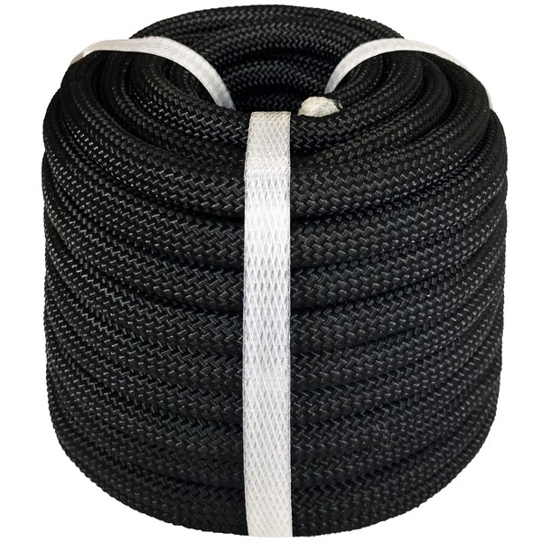 Braided Polyester Arborist Rope 1/2 inch x 50 feet Low