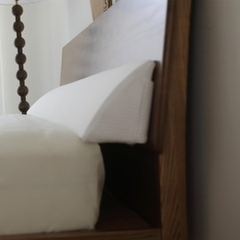 Voctriam Queen Size(59.9"*8.1"*6") Wedge Pillow,Bed Headboard Pillow Close The Gap Between Wall and Bed, White