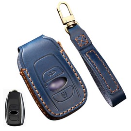 Subaru Key Case, SUBARU Car Smart Key Case, Key Cover, 3 Buttons, Genuine Leather, Designed for Subaru, Smart Key Cover, Luxury Stylish, Aqua Key Cover, Keychain, Stylish, For Subaru Levogue, Legacy,