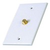 RCA Coaxial Single Wall Plate (White) - VH61R