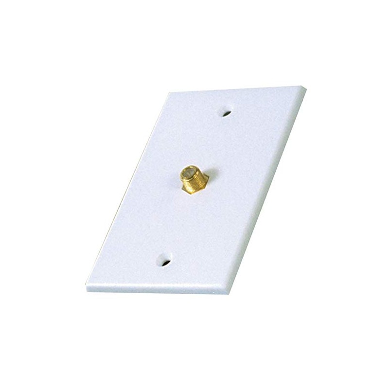 RCA Coaxial Single Wall Plate (White) - VH61R