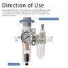 LNCHKA Air Pressure Regulator with Pressure Gauge(0-150PSI),Water Separator for Air