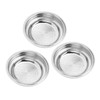3pcs Stainless Steel Coffee Filter 51mm Pressurized Filter Basket Reusable
