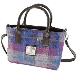 Glen Appin Ladies Lb1228 Handbag, Colour 47 Pink/Purple Checked
