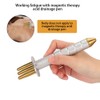 Lymphatic Acid Drainage Pen 3 Fork Meridians Massager Beauty Massage