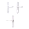 Aqbau® Door Handle Set Long Plate White Door Handle Door