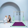 Peakpath Foldable Gymnastics Kip Bar with Mat and Ring Set,3'