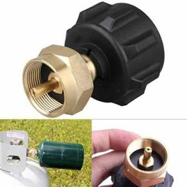 Propane Refill Adapter for 1 lb. Tanks, Propane Adapter Fill 1lb from 20lb, LP Gas Cylinder Tank Coupler for QCC1 / Type1 Propane Tank and 1 lb Throwaway Disposable Cylinder Propane Bottle Connector.