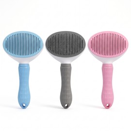 Pet Grooming Brush for Dogs & Cats – One-Button Hair Removal and Gentle Massage for Easy Daily Grooming