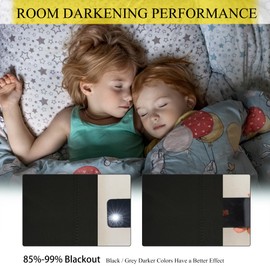 LuminBarrier Room Divider Curtain Sets with Bendable Ceiling Track, 95% Blackout Total Privacy Ceiling Track Curtains Floor to Curtains Track Kits 15 ft Wide x 8 ft Tall, Black, 1 Panel