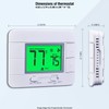 Upgraded Non Programmable Thermostats for Home 1 Heat/1 Cool Single