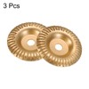 HARFINGTON 3Pcs Wood Carving Disk Grinder Wheel 4" Rotary Tool