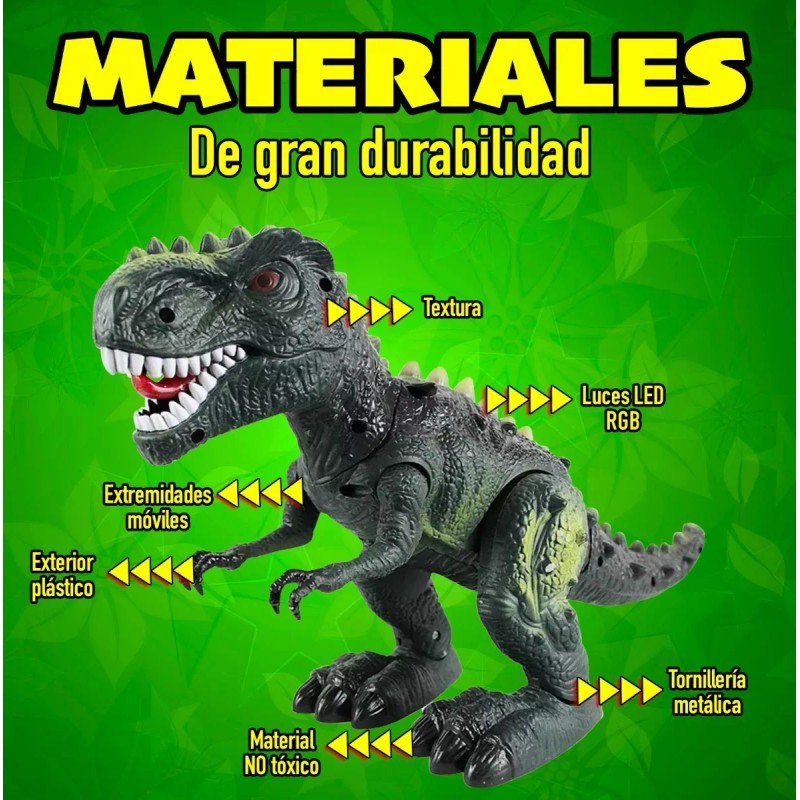 J.H COMPANY Tiranosaurio Dinosaurio Juguete Luces Sonido Y Movimientos