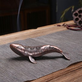 AirAkl Whale Incense Burner Incense Incense Incense Horizontal Incense Holder Feng Shui Animal Figurine Whale Censer Feng Shui Whale Figurine Fish Incense Holder Stick Incense Stand