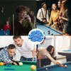 Zbssny 50 Pieces Cue Tips, 10mm Pool Tips Snooker Tips,Blue