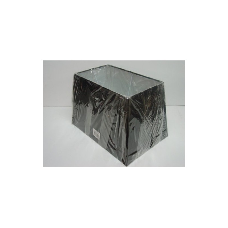 13" 15" 17" Black Rectangular Table Lamp Shade - Size: