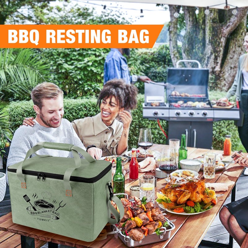 YGMkit BBQ Blanket for Resting Meat,Reusable BBQ Resting Bag for