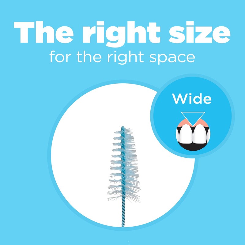 GUM Proxabrush Go-Betweens Wide Interdental Brush Refills, 2ct., (Pack of