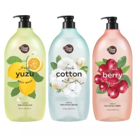 ShowerMate 샤워메이트 프레쉬 바디워시1.2kg 베리/코튼/유자 [유자] Shower Mate Fresh Body Wash 1.2kg Berry/Cotton/Yuzu [Yuzu]