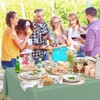 JCTHKUKU 2 Pcs Sage Green Tablecloth Plastic Disposable Sage Table