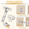 Furniware Pack of 2 Corner Stop Cabinet Hinges, Opening Angle