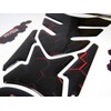 Tank Pad Motorcycle Sticker Tank Protector Red Black Compatible for