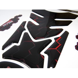 Tank Pad Motorcycle Sticker Tank Protector Red Black Compatible for Honda X503125VA