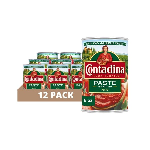 Contadina Tomato Paste with Pesto Flavor, 6 oz. Can (pack