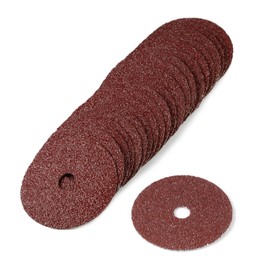 SPEEDWOX 25 Pcs Aluminum Oxide Sanding Discs 24 Grit 5" x 8.75" Center Hole Grinding Wheel for Angle Grinder