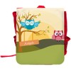 Girls Cute Owl Landscape Name Backpack Backpack, red, Unit size,