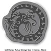 'Oriental Dragon' Rubber Stamp - Unmounted Design for Crafting &