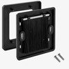 kwmobile Flush Brush Wall Plate - 4X European Single Gang