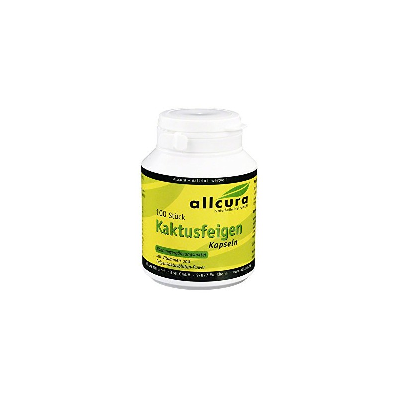 Allcura Cactus fig capsules, pack of 100.