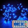 RunQiao Blue Solar Fairy String Lights Outdoor Garden Waterproof 164ft/