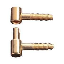 20 Pairs of Screw-Less Brass Male & Female Lift Off Hinges Barrel Pin Brass Lift Off Hinges for Cabinet Doors Cupboard Door.