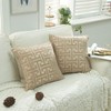 YunJeude Cushion Cover Chenille Fabric Geometric Pattern Monogram Pattern Stylish