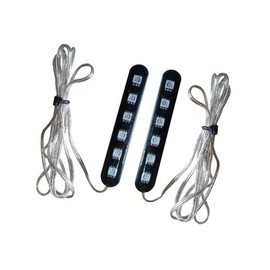 Super Psychedelic LED Bar 6-LED Red Color / 2-Pack Flashing Strobe / 슈퍼싸이키 LED바 6구 레드색상/2개입 파박이 스트로브
