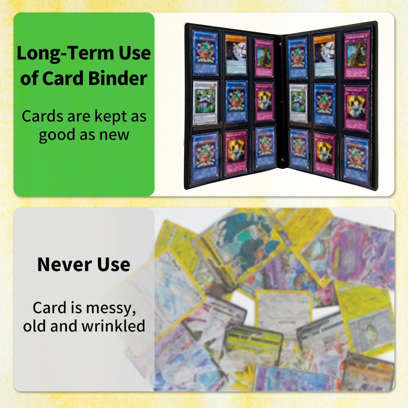 CGFGHHUY Card Binder 9 Pocket Trading Card Album Folder 360