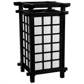 Oriental Furniture 17" Ido Lamp - Black