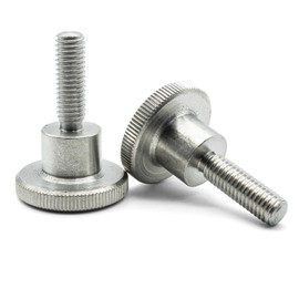 Hippo Hardware M6 (6mm X 16mm) Knurled Thumb Screws Hand Grip Knob Bolts A1 Stainless Steel DIN464 (Pack of 3)