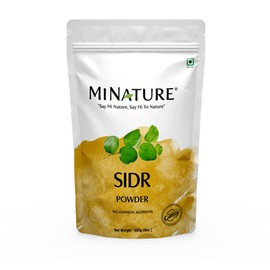 mi nature Sidr Powder, 227g (8oz, 0.5 lb) | Natural Hair Conditioner and Cleanser with Mucilages and Saponins for All Hair Types