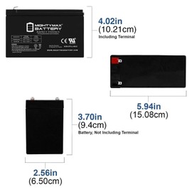 Mighty Max Battery ML8-12 - 12 Volt 8 AH SLA Battery - Pack of 2