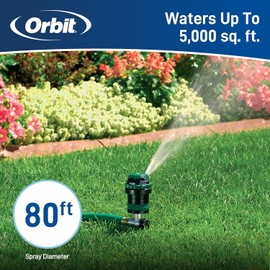 2-Pack Orbit H2O-6 Gear Drive Sprinkler - Versatile Gear Drive for Efficient Lawn Watering