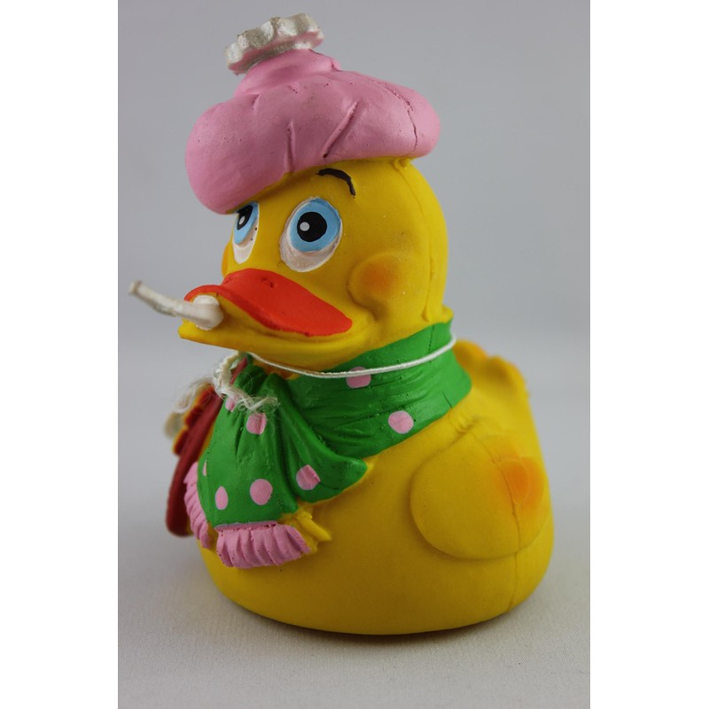 Lanco 8424678009158 Squeaky Ducks - Sick; 100% Natural Rubber, Yellow,