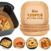 Air Fryer Paper Liners,125PCS Air Fryer Disposable Liners for 5-8QT