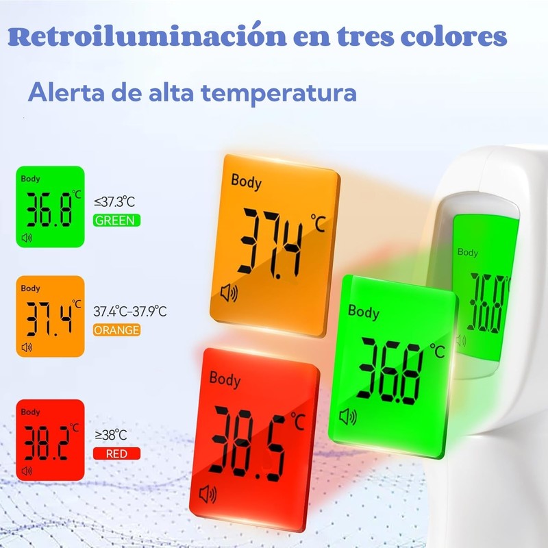 Berrcom Fieberthermometer Kontaktlos Infrarot Stirnthermometer Digitales Medizinisches Thermometer 3 in